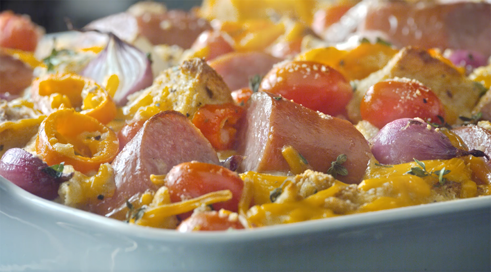 Eckrich Smoked Sausage Strata Bake Eckrich
