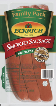 Eckrich Smoked Sausage Family Pack Smoked Sausage 42 Oz